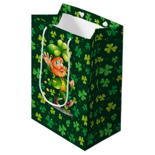 Green Clover Medium Gift Bag