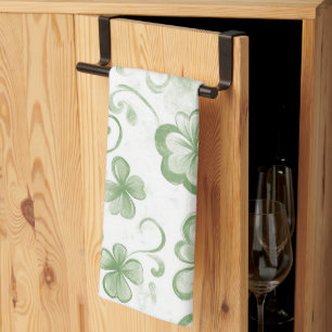  Green Clover Pattern • St. Patrick’s Day  Tea Towel