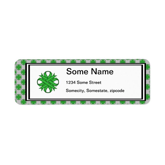 Green Clover Ribbon by Kenneth Yoncich (Front)