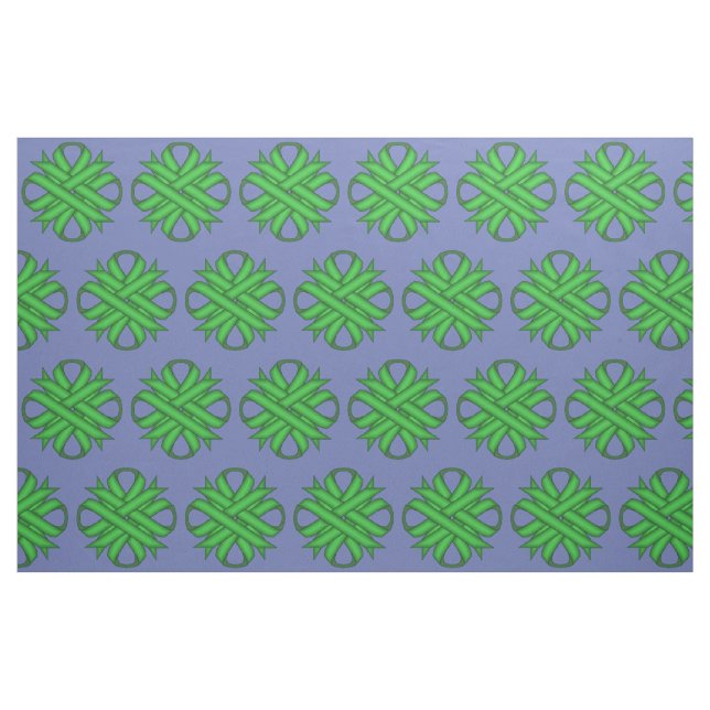 Green Clover Ribbon by Kenneth Yoncich Fabric (Fat Quarter)