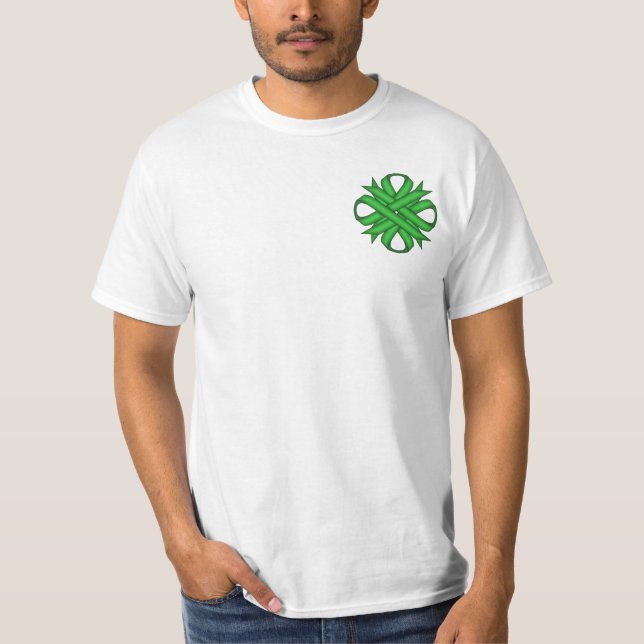 Green Clover Ribbon T-Shirt (Front)