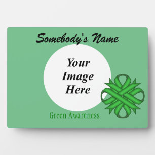 Green Clover Ribbon Template by Kenneth Yoncich Plaque