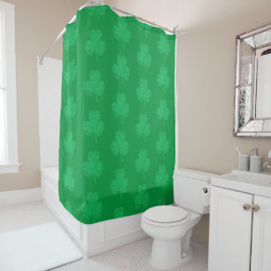 Green Clover Shower Curtain