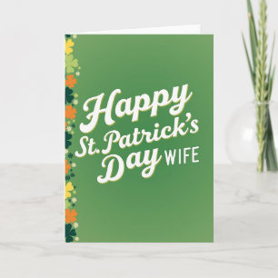 Green Clover Wife Card