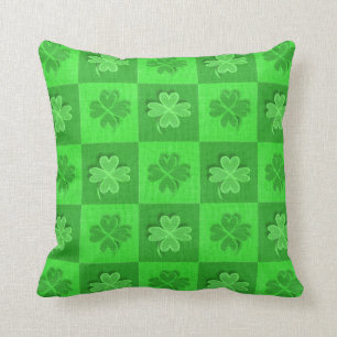Green Clovers Cushion