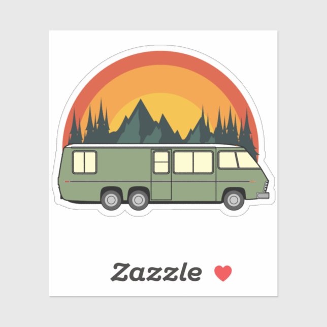 Green Coach Rainbow Mountains Kiss-Cut (Sheet)