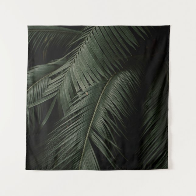 GREEN COCONUT TREE PHOTO TAPESTRY (Front)