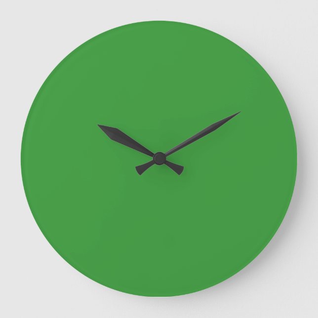 Green Colour Customised Designer Large Clock (Front)