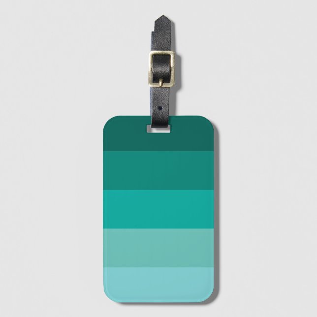 Green Colour Luggage Tag (Front Vertical)