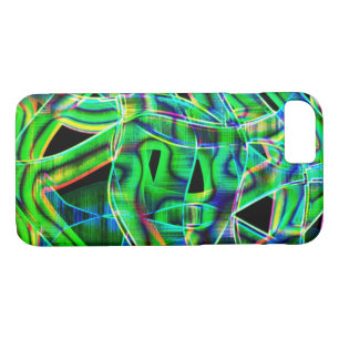 Green coloured curved band, highlighted by embosse Case-Mate iPhone case