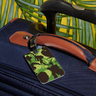 Green Combat Pattern Luggage Tag