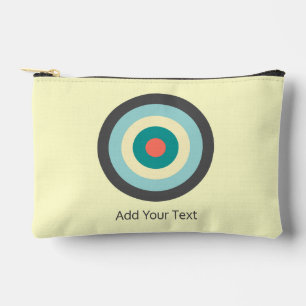 Green Combination Bullseye by Shirley Taylor Accessory Pouch