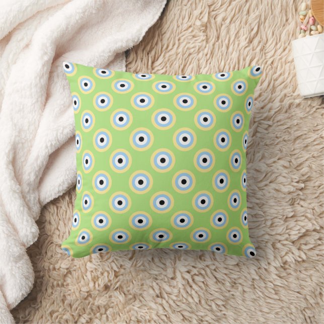 Green Combination Circles by Shirley Taylor Cushion (Blanket)
