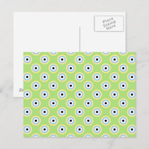 Green Combination Circles by Shirley Taylor Postcard