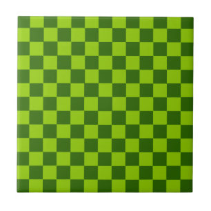 Green Combination Classic Chequerboard by STaylor Tile