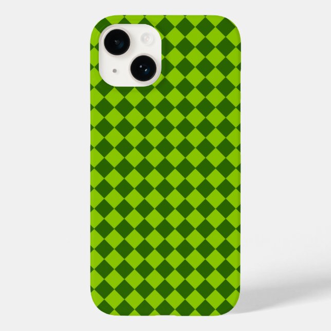 Green Combination Diamond Pattern by STaylor Case-Mate iPhone Case (Back)