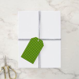 Green Combination Diamond Pattern by STaylor Gift Tags
