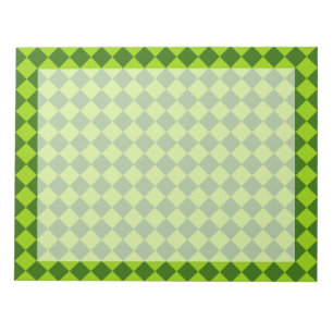 Green Combination Diamond Pattern by STaylor Notepad