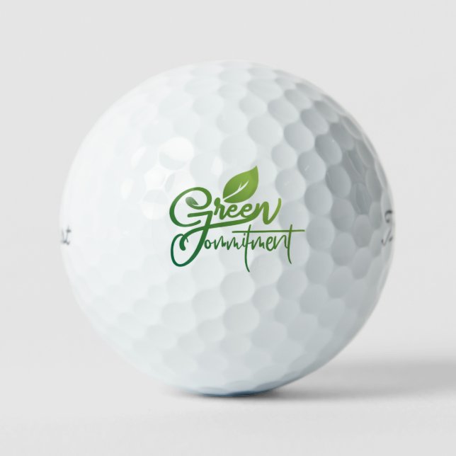 Green Commitment  Golf Balls (Front)
