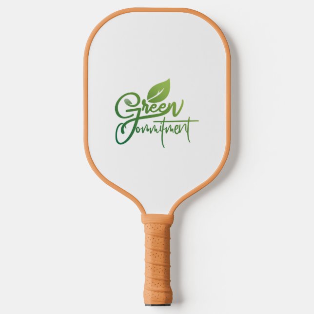Green Commitment  Pickleball Paddle (Front)