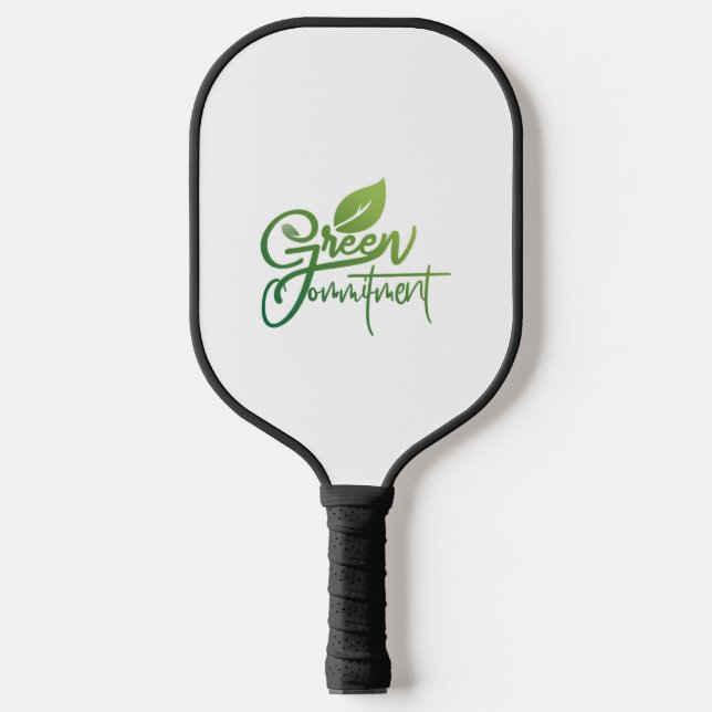 Green Commitment  Pickleball Paddle (Front)