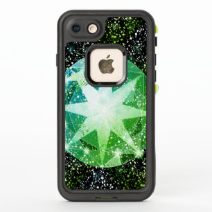 Green Compass Gemstone Rhinestone Gold Sparkle