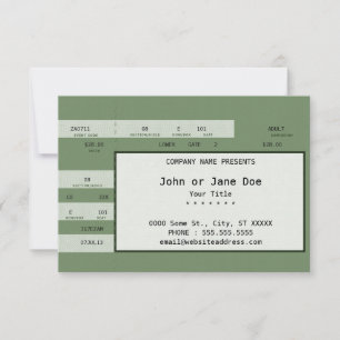 green concert ticket