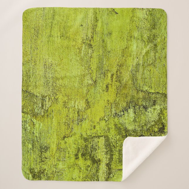 Green concreteabstract, art, home decor, backgroun sherpa blanket (Front)