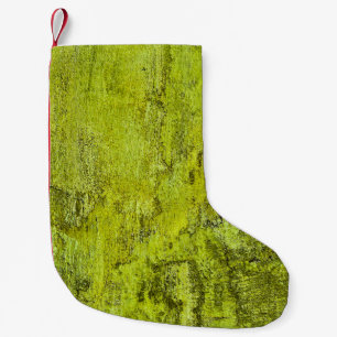 Green concreteabstract, art, home decor, backgroun small christmas stocking