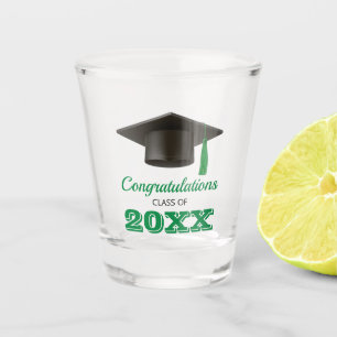 Green Congratulations College Graduate Shot Glass