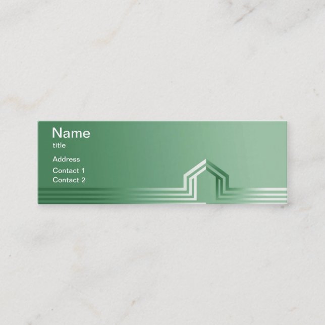 Green Construction Business Cards (Front)