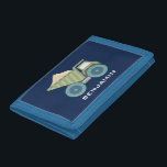 Green Construction Truck Kids Tri-fold Wallet<br><div class="desc">Personalise this cool design with a name or a custom message.</div>