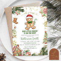 Green Cookies Gingerbread Baby Shower