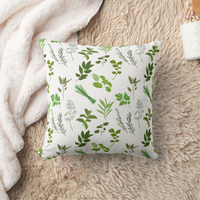 Green Cooking Culinary Garden Herbs  Cushion (Blanket)