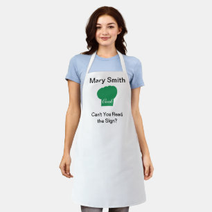 Green Cook's Cap Apron