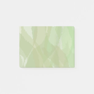 Green, cool, trendy watercolor abstract pattern post-it notes