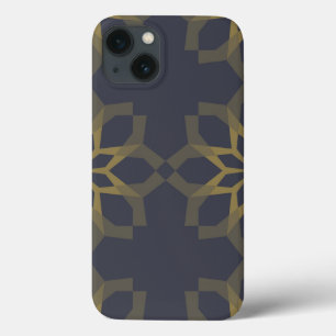 Green, cool, unique, trendy flower abstraction iPhone 13 case