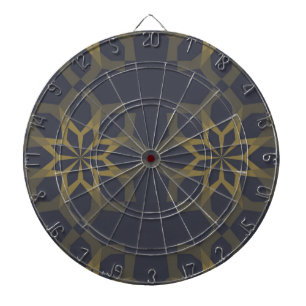 Green, cool, unique, trendy flower abstraction dartboard