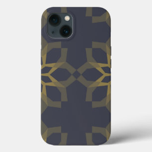 Green, cool, unique, trendy flower abstraction iPhone 13 case