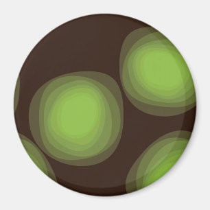 Green, cool, unique, trendy, urban flower abstract magnet
