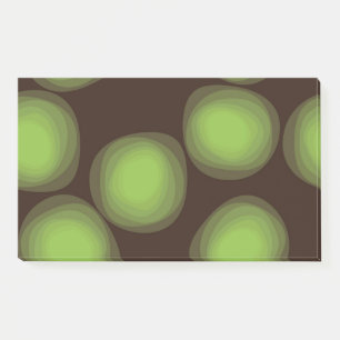 Green, cool, unique, trendy, urban flower abstract post-it notes
