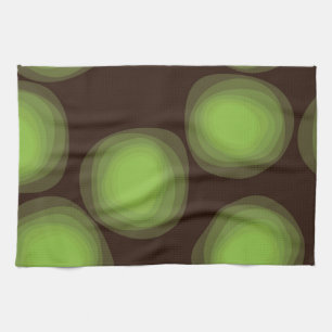 Green, cool, unique, trendy, urban flower abstract tea towel