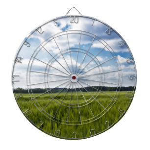 Green Cornfields and Blue Skies Dartboard