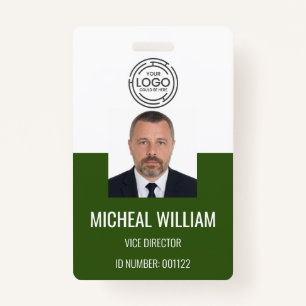 Green Corporate ID Badge