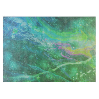Green Cosmic Hurricane Cutting Board