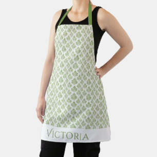 Green Cottage Country Simple Personalised  Apron