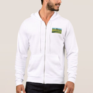 Green Countryside Landscape Hoodie