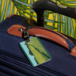 Green Countryside Landscape Luggage Tag<br><div class="desc">Spot your bags easily at the airport with this scenic countryside landscape luggage tag. The bold green fields and minimalist design make your suitcase stand out while adding a touch of personal style to your travel gear. Durable and functional, this tag is a great gift for travelers who enjoy hiking,...</div>