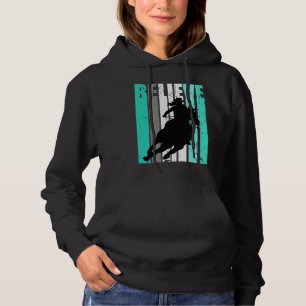 Green Cowgirl Barrel Racing Horse Riding Rider Rid Hoodie