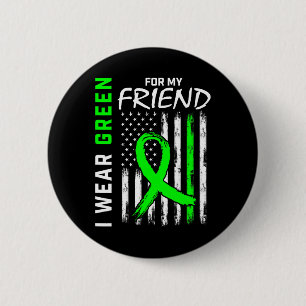 Green Cp Friend Kidney Disease Cerebral Palsy Awar 6 Cm Round Badge